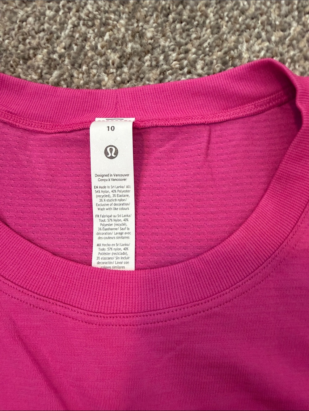 lululemon Swiftly Relaxed Short Sleeve Hot Pink 10 - Picture 2 of 4